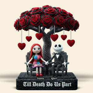 Skeleton Couple Plaque - Personalized Gifts For Couple 07toqn181225-Homacus