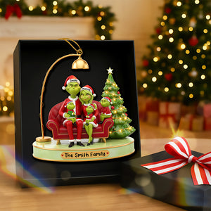 Funny Green Family Christmas Ornament - Personalized Gifts For Family 01ohqn251025-Homacus