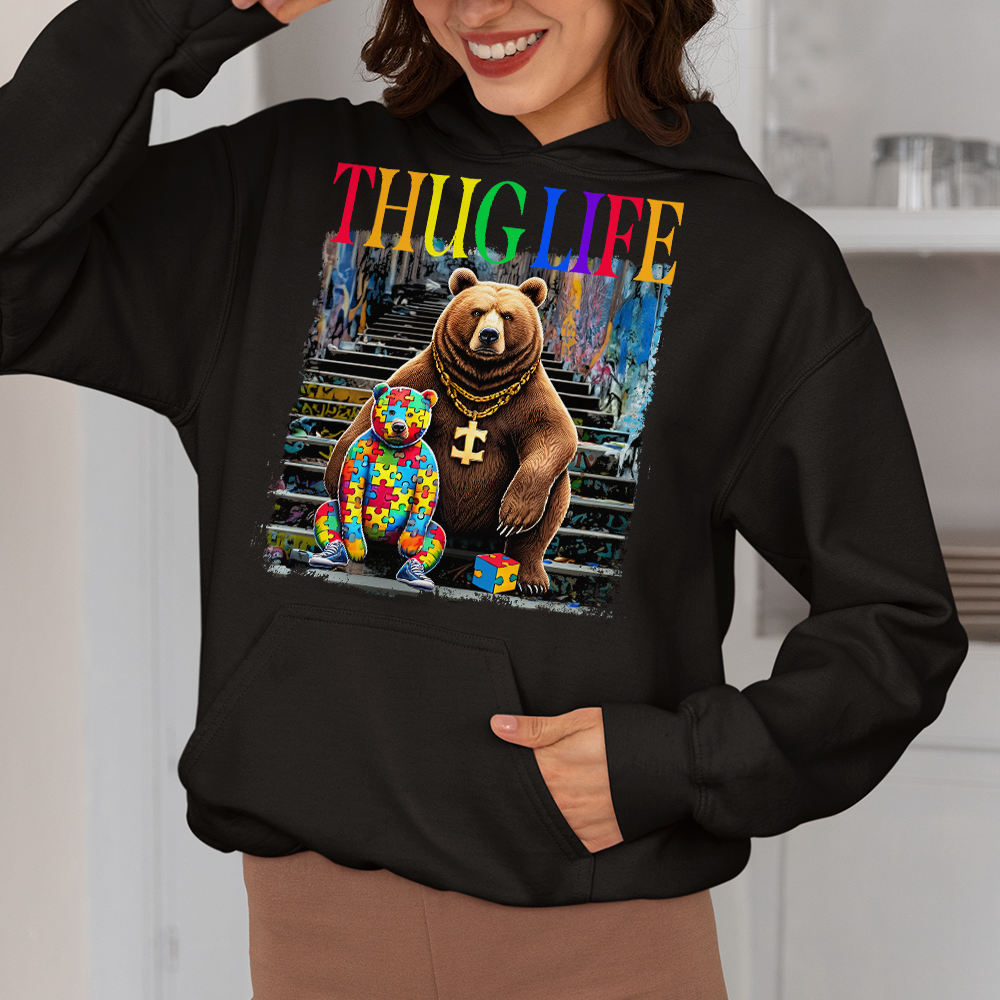 Gifts For Autism Shirt Thug Life 02ohpu070325-Homacus