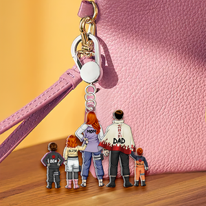 Personalized Gifts For Ninja Family Keychain 02QHHU200225PA-Homacus