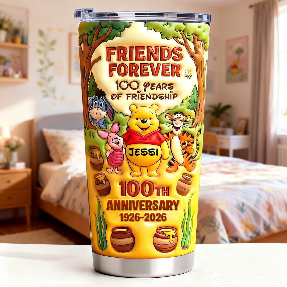 A Century Of Friendship Tumbler - Personalized Anniversary Gift 04TGLU170126-Homacus