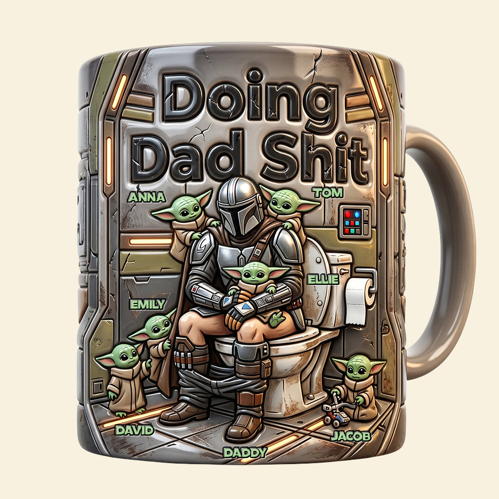 Funny Dad Doing Magic Coffee Mug - Personalized Gifts For Dad 04nadt170426-Homacus