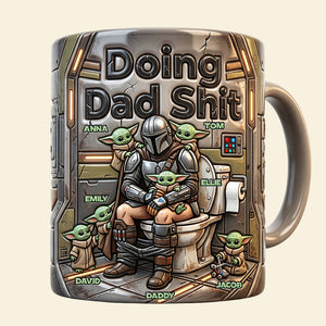 Funny Dad Doing Magic Coffee Mug - Personalized Gifts For Dad 04nadt170426-Homacus