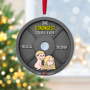 Personalized Gifts For Couple Christmas Naughty Couple Ornament 02OHPU051124HH-Homacus