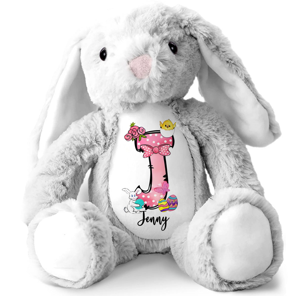 Personalized Gift For Easter Day Alphabet Stuffed Bunny 04XQMH130325-Homacus