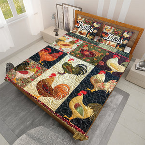 Personalized Gifts For Chicken Lovers Quilt Bedding Set Special Line 01hutn051124-Homacus