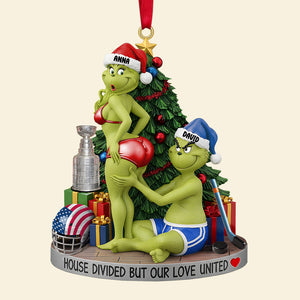 Personalized Funny Gifts For Ice Hockey-loving Couple Christmas Ornament 02hutn250925-Homacus
