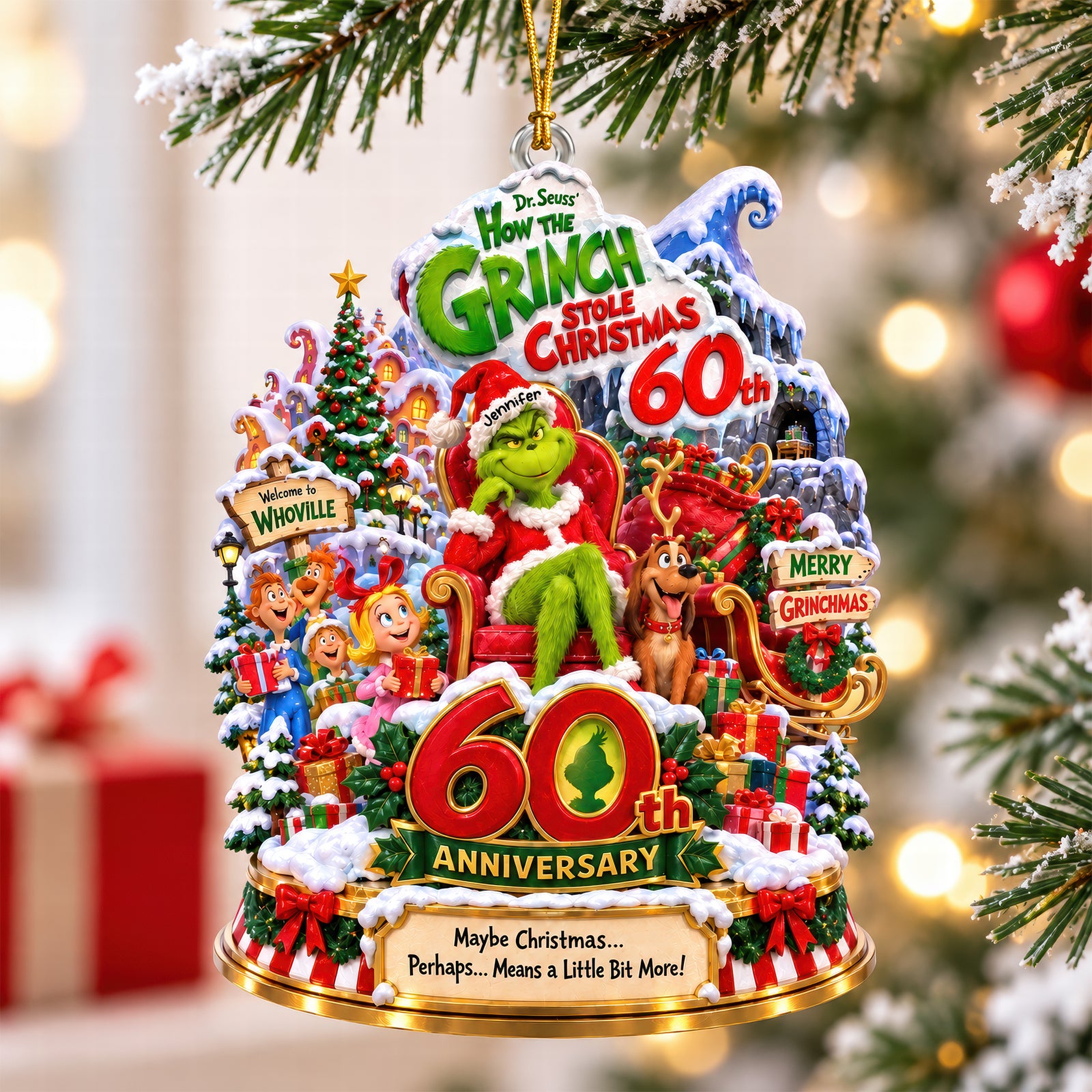 Merry Mischief Christmas Acrylic Ornament - Personalized Christmas Gifts 03ohqn210926