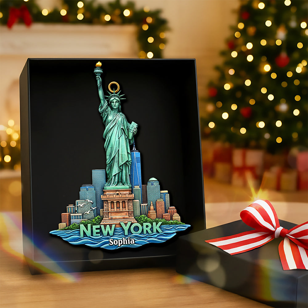 Personalized Christmas Gift - Iconic Destinations Ornament 01OHQN011025-Homacus