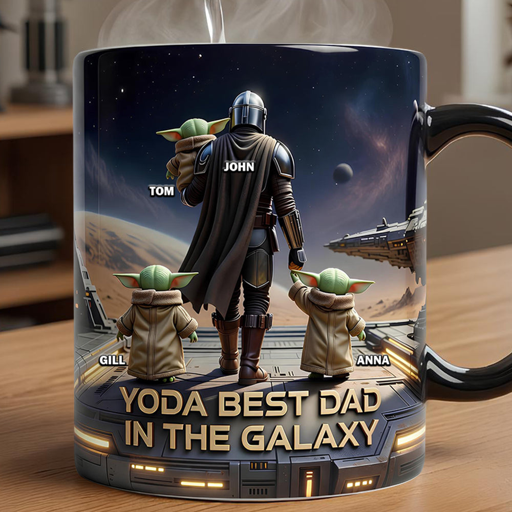 The Best Warrior Dad Magic Mug - Personalized Gifts For Dads 02nadt300426-Homacus