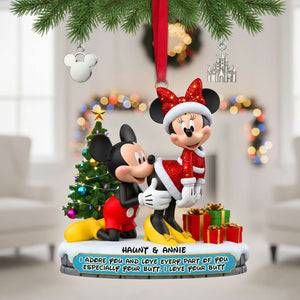 Couple Ornament - Personalized Gifts For Couple Christmas Ornament 06OHLU120925-Homacus