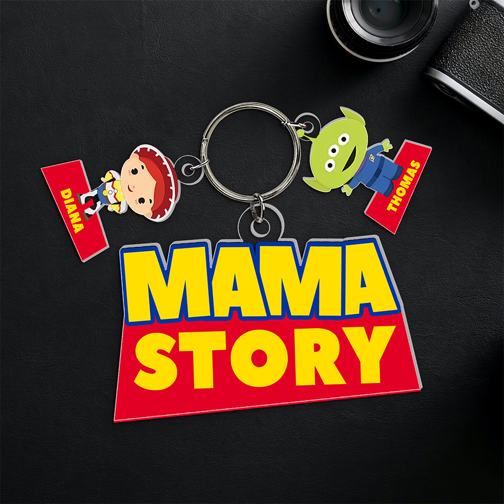 Mom Story Keychain - Personalized Christmas Gifts For Mom 01kaqn260225-Homacus