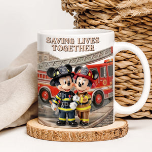 Firefighter Couple Coffee Mug - Personalized Gifts For Couple 02toqn190126-Homacus
