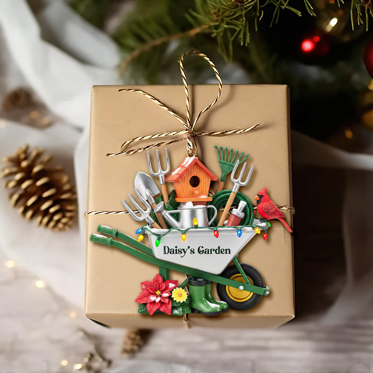 The Gardener's Tool Caddy Ornament - Personalized Christmas Gifts For Gardeners 06HULU230925-Homacus