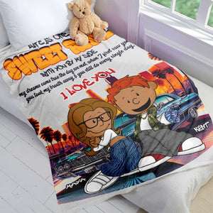 Personalized Gifts For Couple Blanket, Lowrider Car Lover 04QHLU030125HG-Homacus