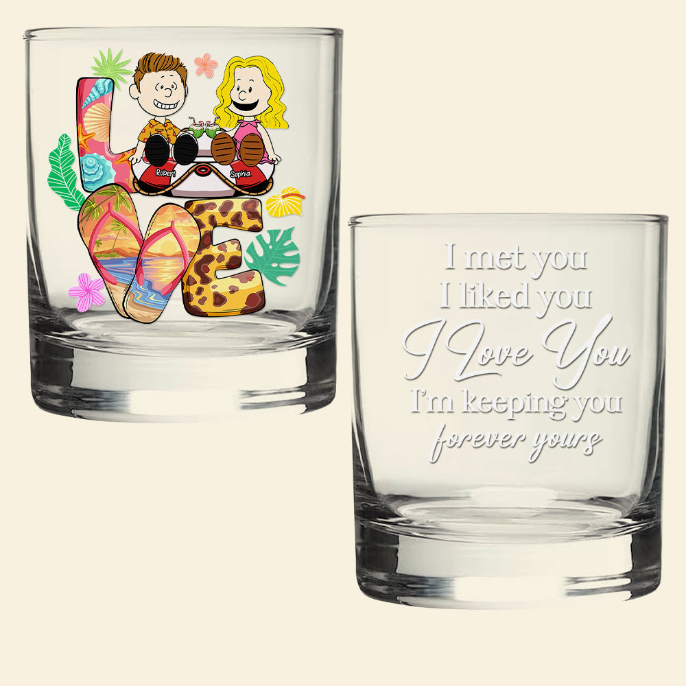 Couple Whiskey Glass - Personalized Gifts 04XQQN150125PA-Homacus
