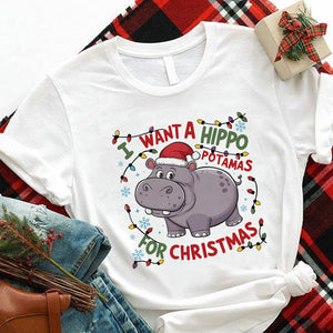 Christmas Gifts For Hippopotamus Lovers Shirt 200acxx260824-Homacus