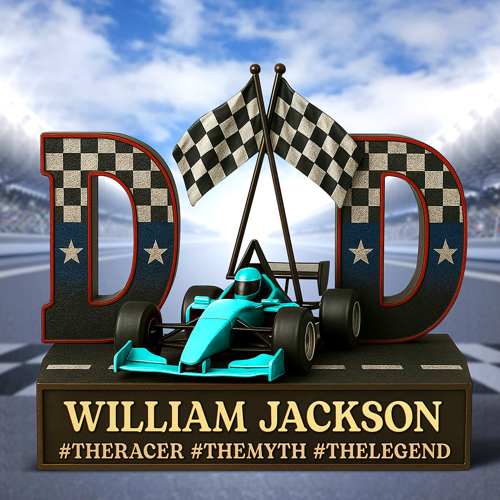 Racing Dad Acrylic Plaque - Personalized Gifts For Dad 05qhqn090525-Homacus