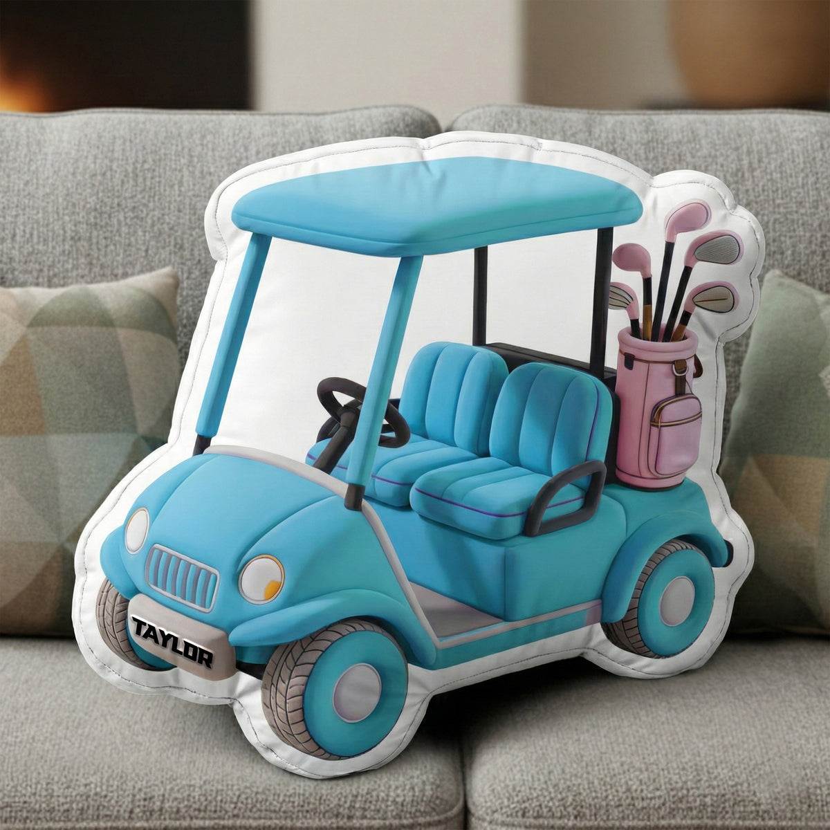 Golf Cart Adventures Pillow - Personalized Gift For Golfers 05OHLU091225-Homacus