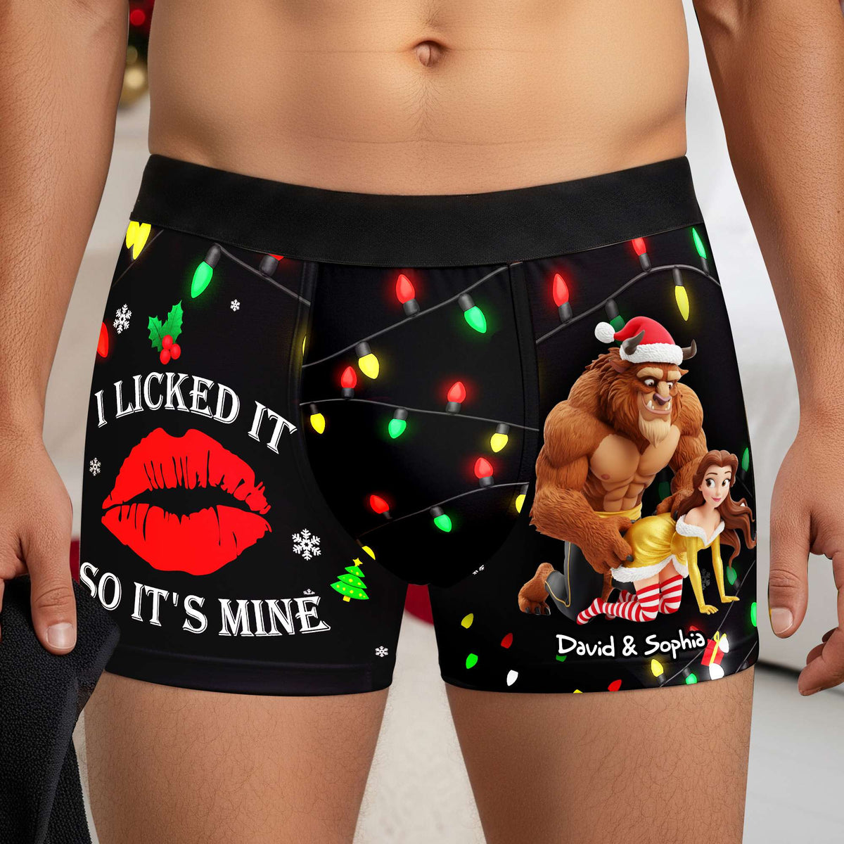 Fun-Loving Couples Christmas Boxers - Personalized Gifts For Him 05NALU160925-Homacus