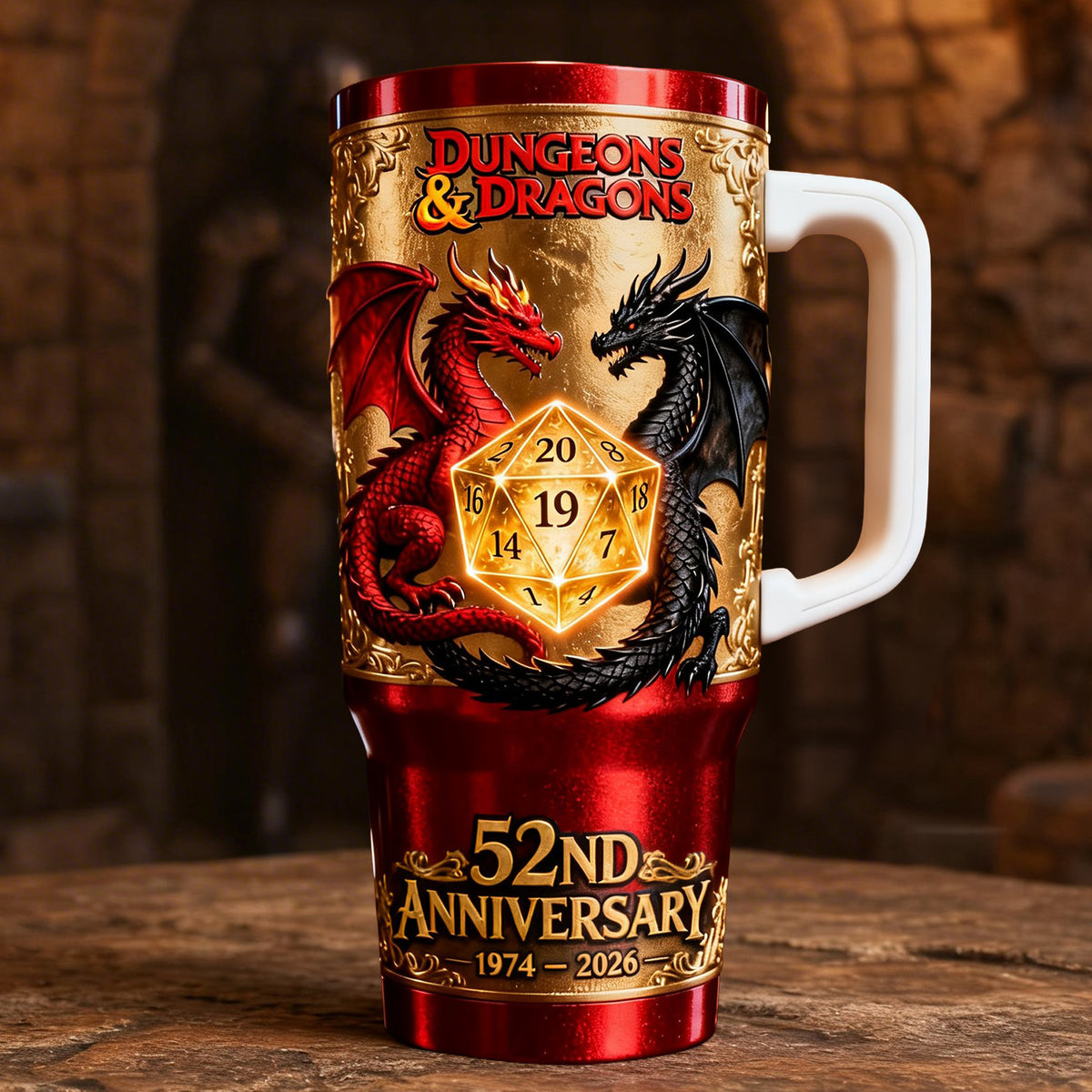 52nd Anniversary 40oz Tumbler Unique Gifts 06KILU250226-Homacus