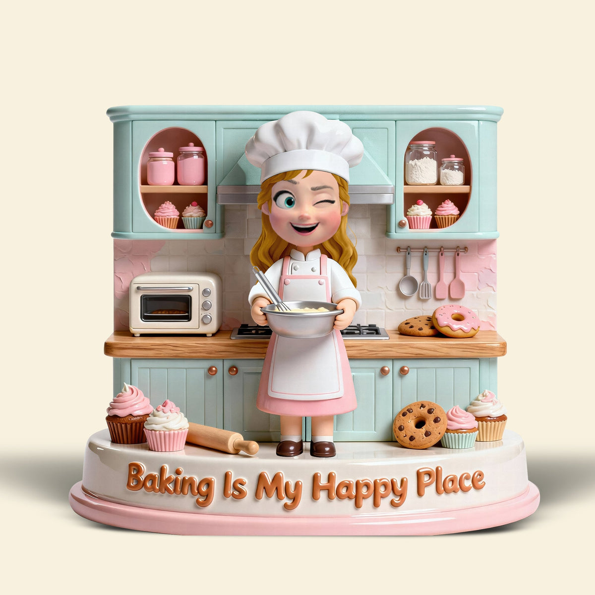 Baking Girl Acrylic Plaque - Personalized Gifts For Baking Lovers 01pgqn090226-Homacus