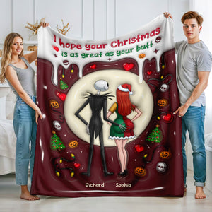 Naughty Couple Blanket - Personalized Gifts For Couples 05NAQN031125-Homacus