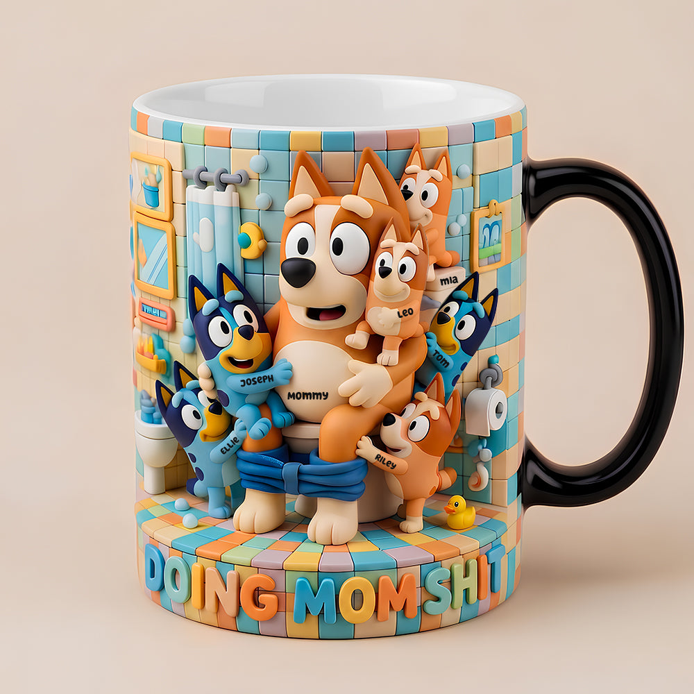 Funny Mom Doing Magic Coffee Mug - Personalized Gifts For Mom 01ohdt170426-Homacus