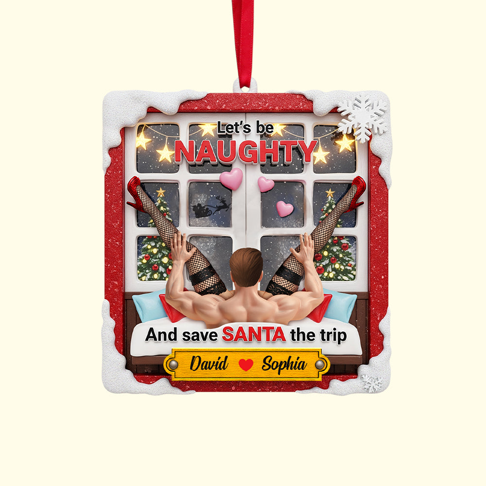Personalized Funny Gifts For Couple Christmas Ornament 04hutn160925-Homacus