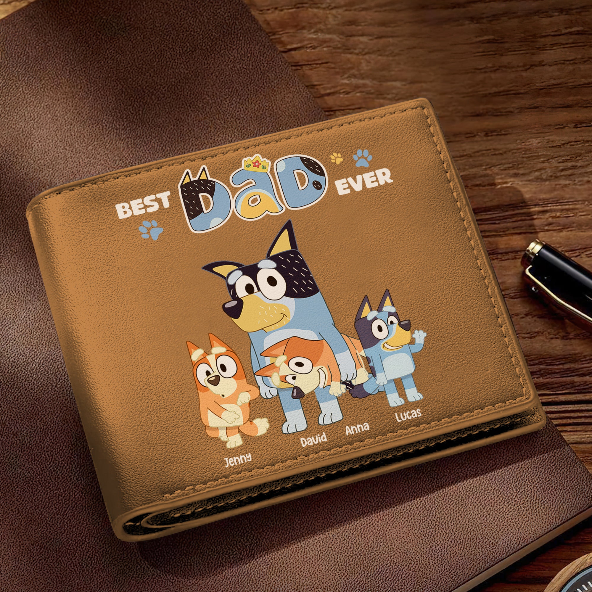 Personalized Gifts For Dad PU Leather Wallet 05natn060524-Homacus