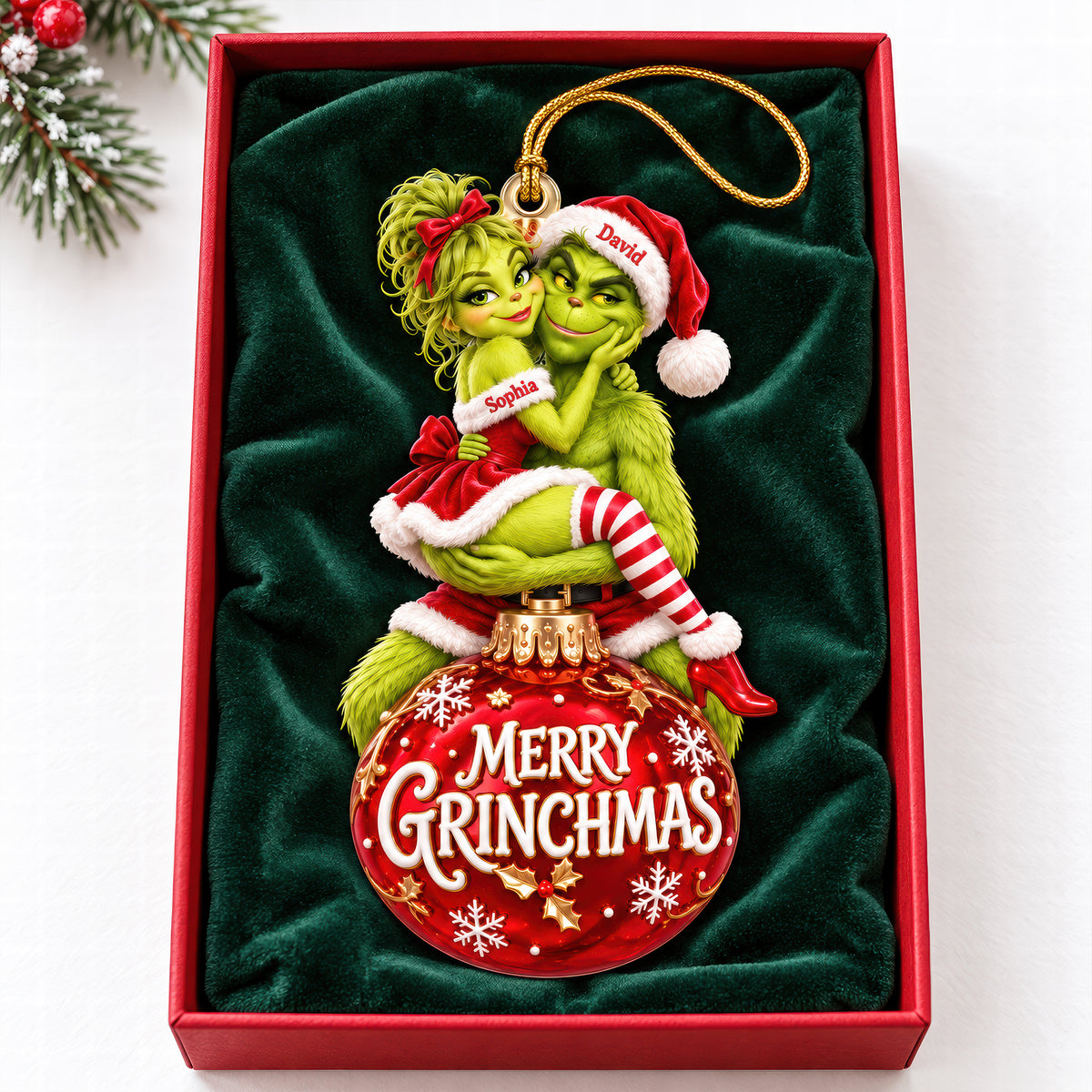 Naughty Couple Christmas Ornament - Personalized Gifts For Couple 09tyqn061026-Homacus