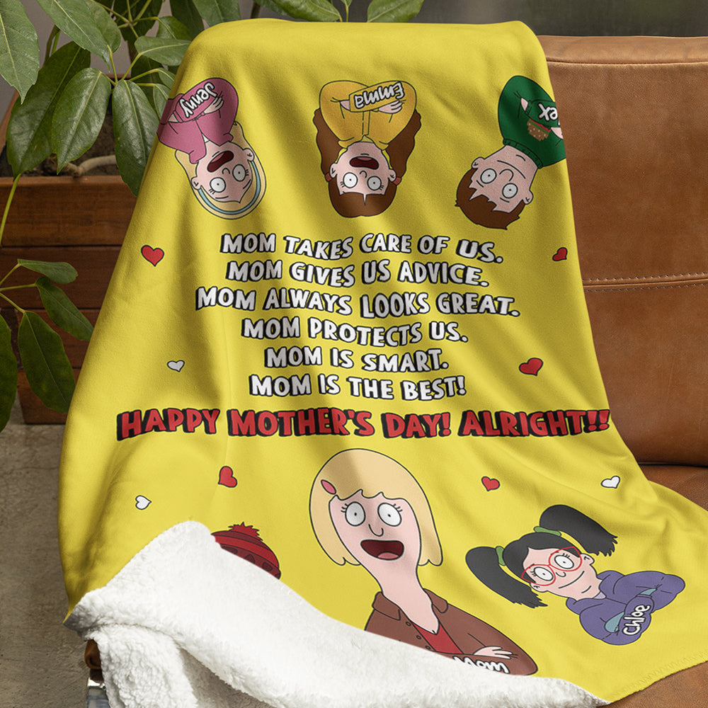 Personalized Gifts For Mom Blanket Happy Mother's Day Alright 05KADT281224HG-Homacus