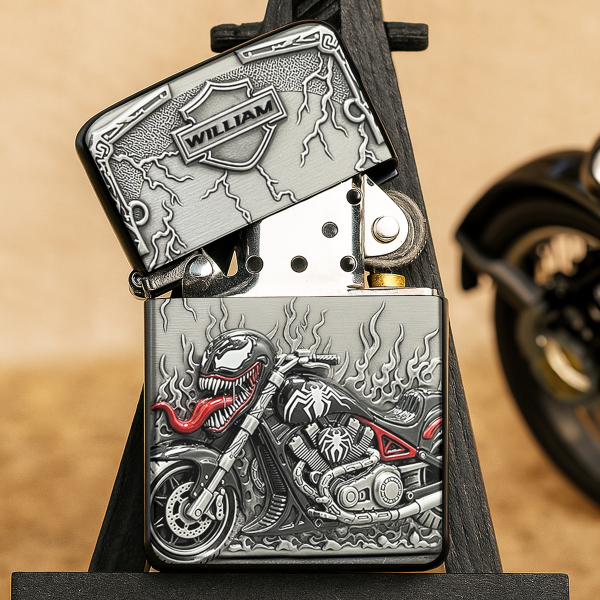 Beast Motorcycle Lighter - Personalized Gifts For Biker 05QHLU310725-Homacus