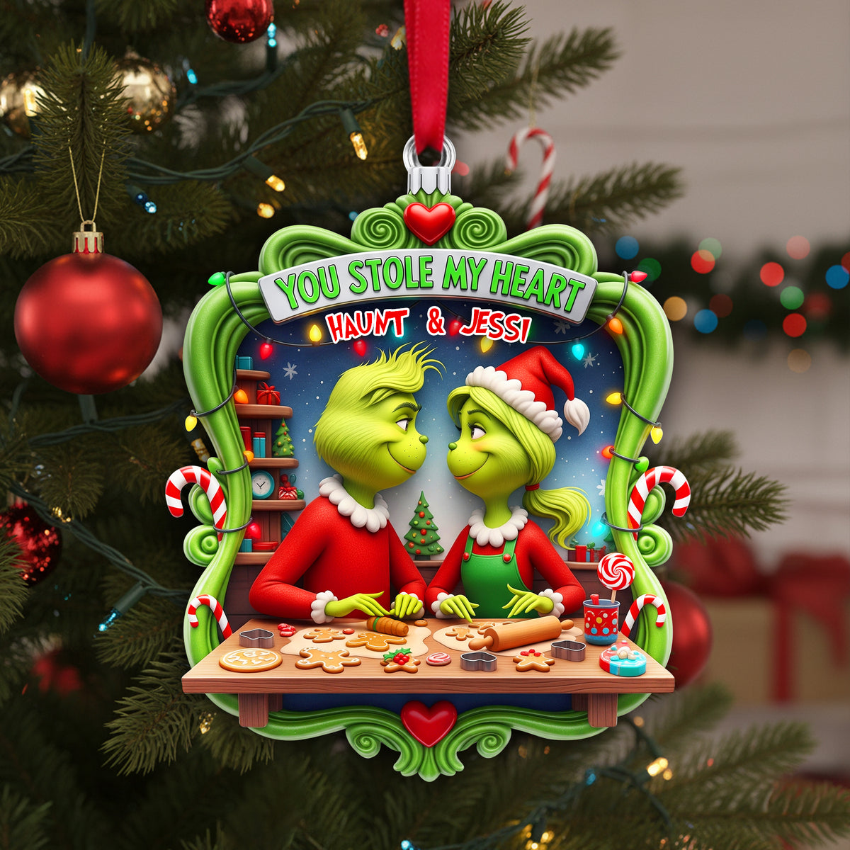 Personalized Gifts For Couple Christmas Acrylic Ornament 03hulu110925-Homacus