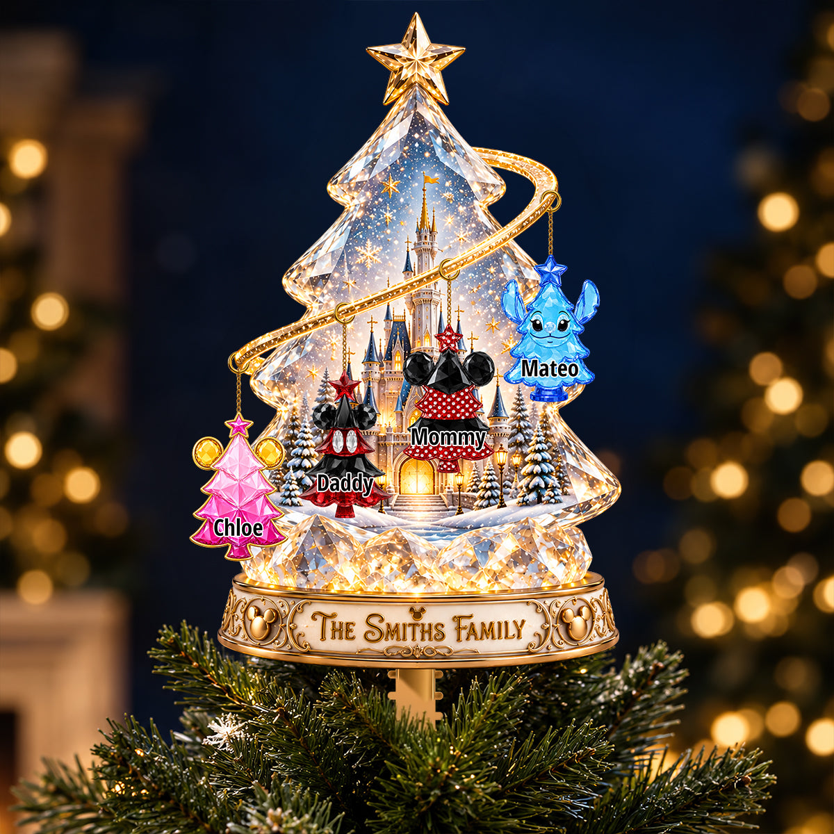 Whimsical Family Tree Topper, Personalized Magical Christmas Gifts 01ohdt070926-Homacus