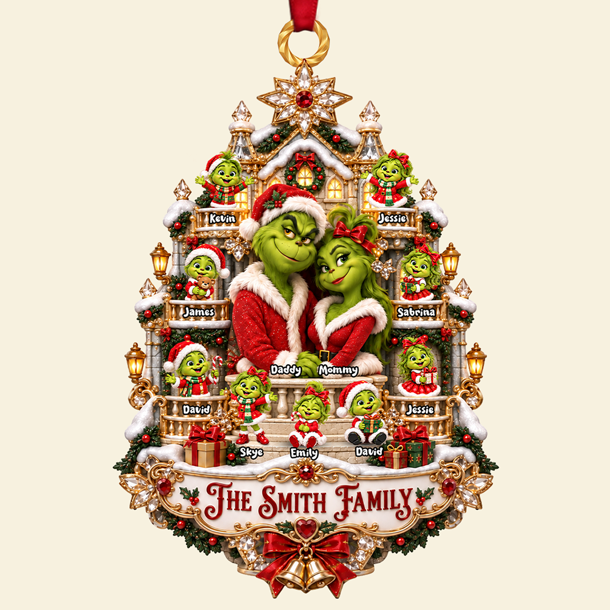 Mischief Family Christmas Ornament - Personalized Gift For Family 04HATA100926-Homacus