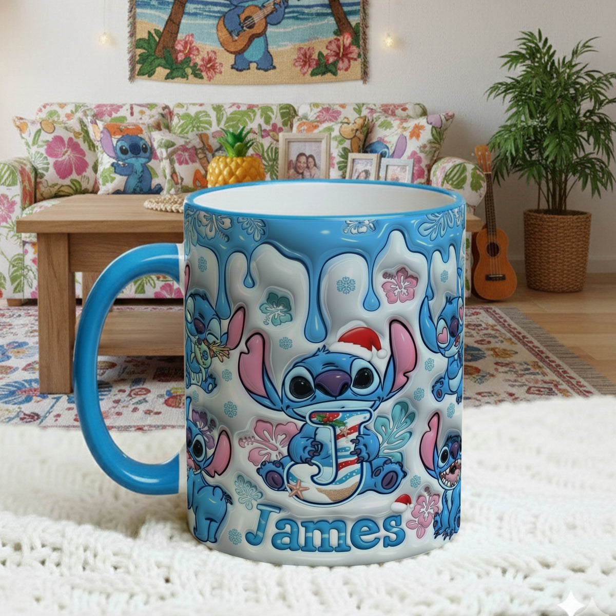 Tropical Christmas Coffee Mug Personalized Gifts 08TGLU241125-Homacus