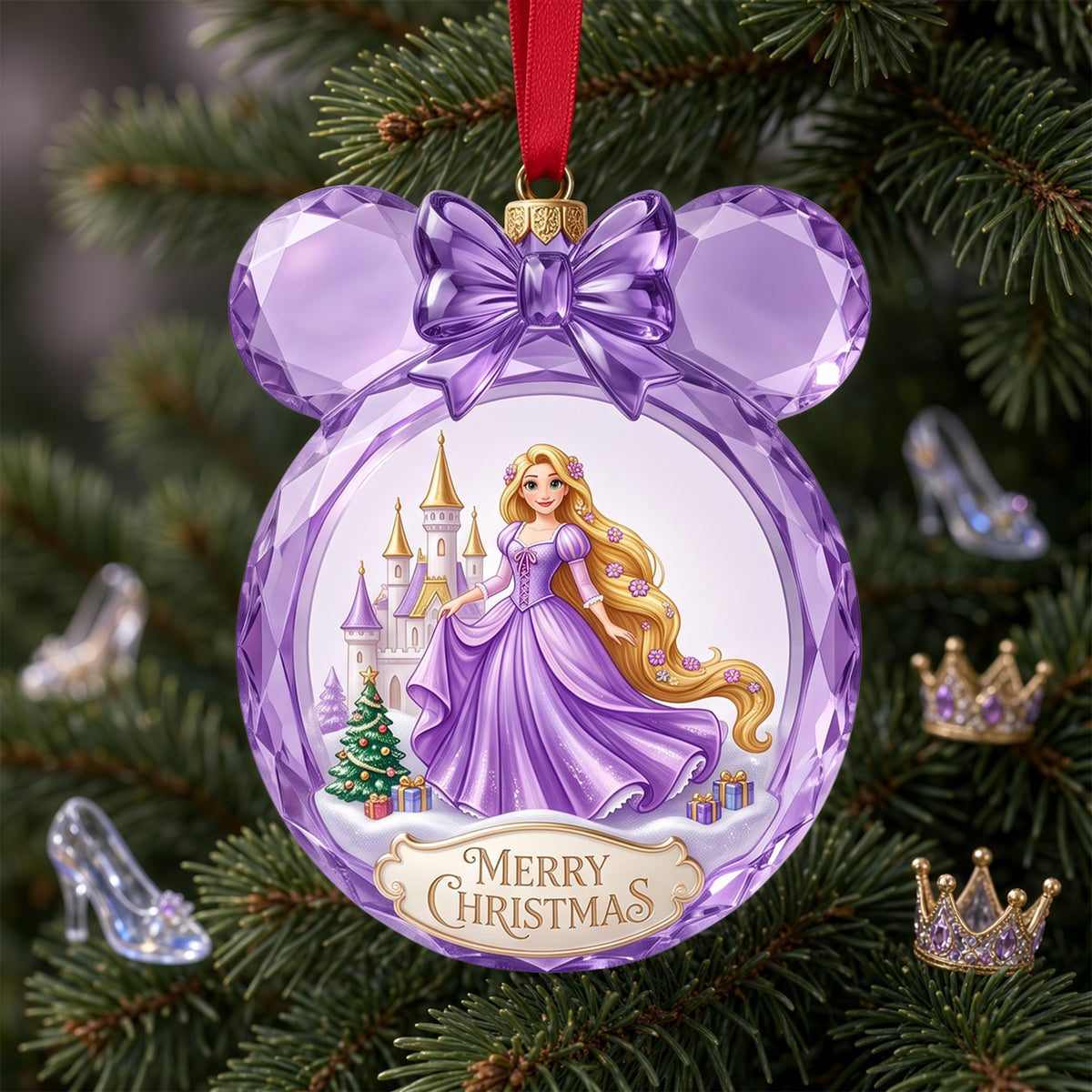 Lovely Fairy Tale Princesses Christmas Ornament - Personalized Gifts For Christmas 05tylu221026-Homacus