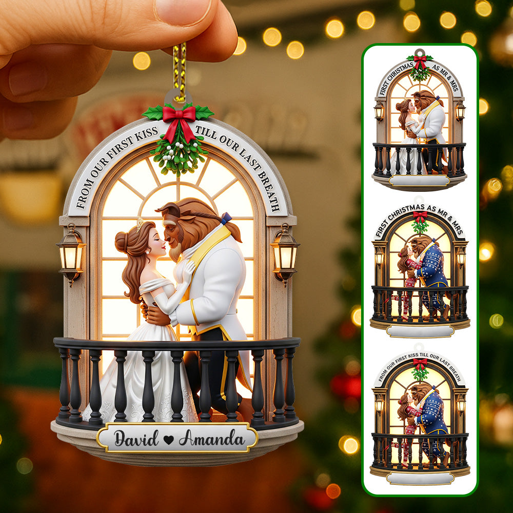 Personalized Gifts For Christmas, The Best Couple Acrylic Ornament 03namg230825-Homacus