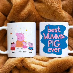 Personalized Gifts For Mom Coffee Mug Best Mummy Ever 02NAHN260124-Homacus