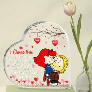 Personalized Gifts For Couple Love Cartoon Heart Shaped Acrylic Plaque Valentine 04XQQN061224HG-Homacus