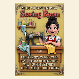 Personalized Funny Gifts For Sewing Lovers Metal Sign 01natn051225-Homacus