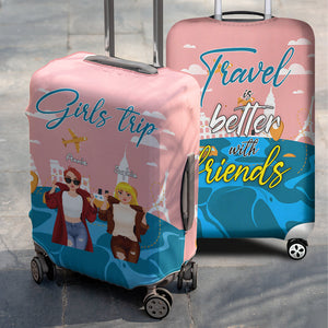 Personalized Gifts For Friends Luggage Cover Girls Trip 02XQLU201224PA-Homacus