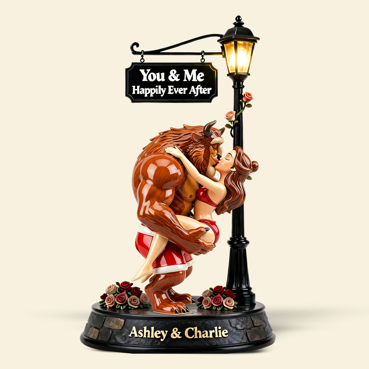 Playful Fairytale Couple Acrylic Plaque - Personalized Gift For Couples 07NAQN270126-Homacus