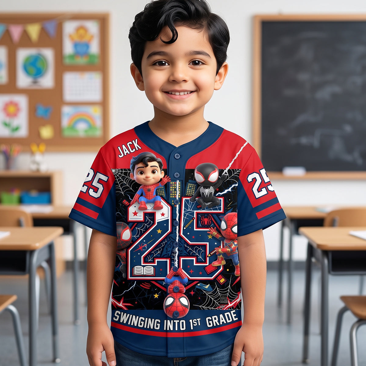 Proactive Back To School Kid Baseball Jersey - Personalized Gifts For Kids 01QHTN030726-Homacus