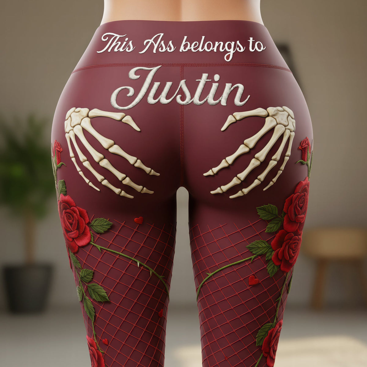 Naughty Skeleton Hands Leggings - Personalized Gifts For Her 04naqn181225-Homacus