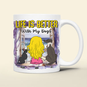 Personalized Gifts For Dog Lovers Coffee Mug 02katn170225hg Life Is Better With My Dogs-Homacus