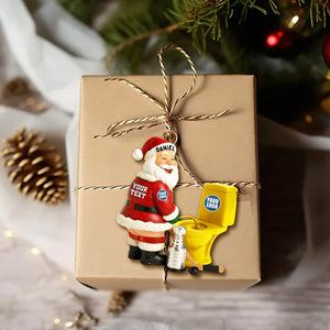 Rivalry Santa Ornament - Personalized Gift For Sport Lovers 02HULU151025-Homacus
