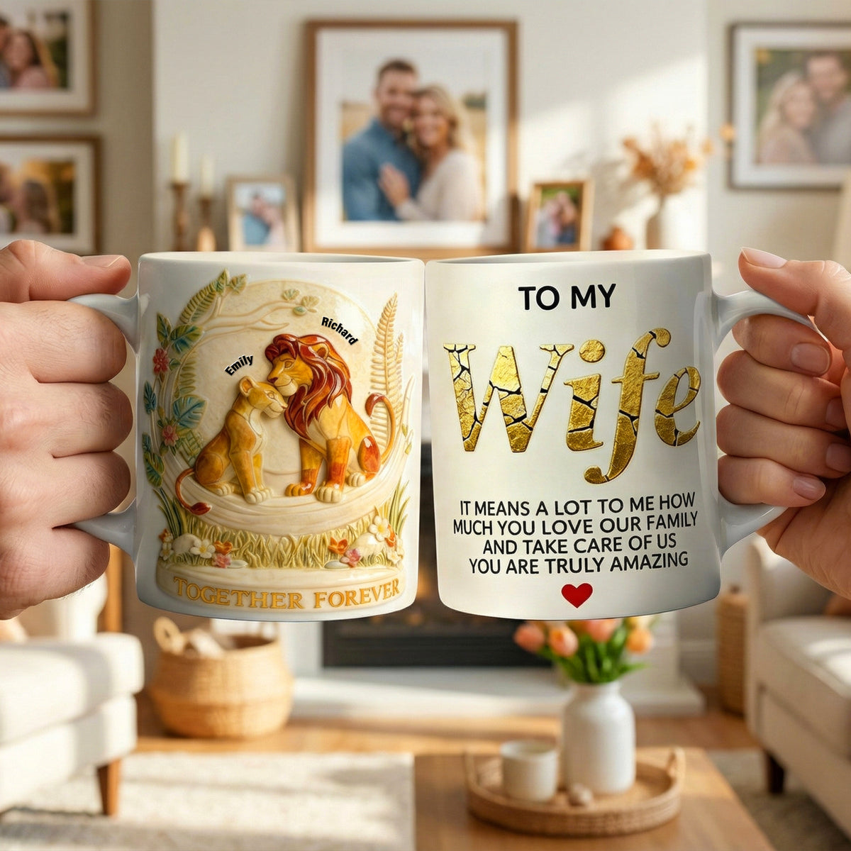 Together Forever Coffee Mug - Personalized Gifts For Mother's Day 03toqn260226-Homacus