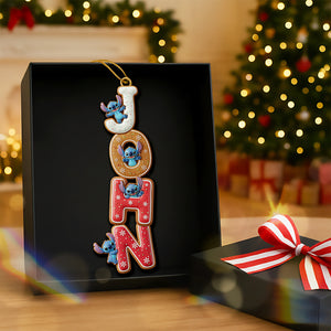 Gingerbread Custom Name Alphabet Ornament - Personalized Gift For Christmas 02NAQN251025-Homacus